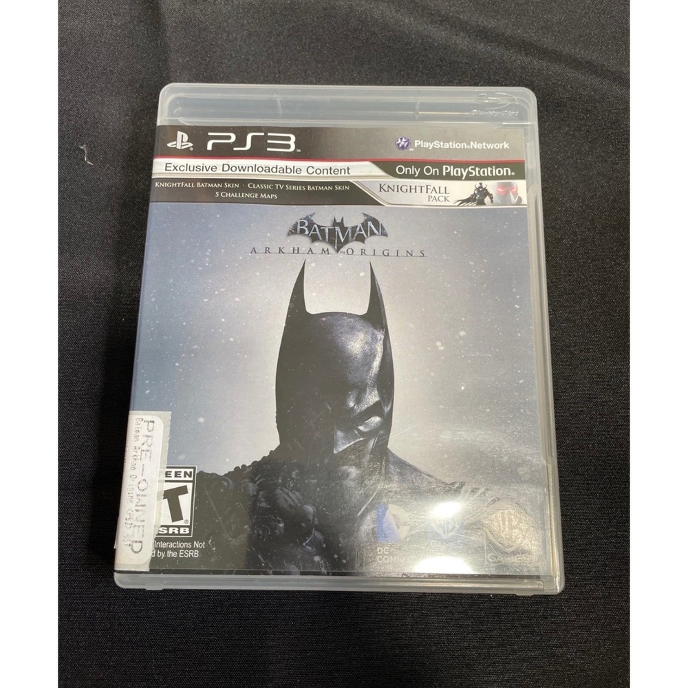 Batman Arkham Origins Sony PlayStation 3 PS3 Game Knightfall Pack WB Games